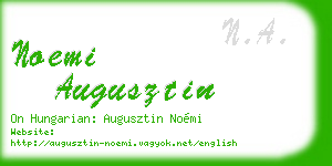 noemi augusztin business card